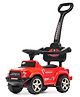 Joyride RoadRanger Plus  Kids 4x4 Push Ride-On Jeep with Music & Horn Steering with Parental Handle Guard Rail Backrest Non Battery Operated Ride On Big Wheels for Kids 1 to 4 Years