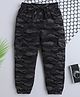 BAATCHEET Cotton Woven Full Length Camouflage Printed Joggers - Grey