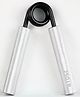 UDKI 250 LB (113 KG) Heavy-Duty Hand Grip Strengthener  Silver | Non-Slip Knurled Handles | Metal Forearm & Grip Trainer for Strength Training, Muscle Building & Rehab