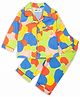 TIPPY TOP Pure Cotton Woven Full Sleeves Abstract Printed Coordinating Night Suit Set - Multi Colour