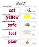 The Brain Growth Club's Knowledge Building Cards - Reading Program  Word Flash Cards  Level 1