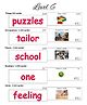 The Brain Growth Club's Knowledge Building Cards - Reading Program  Word Flash Cards  Level 6