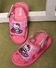Kidsville Hello Kitty Featuring Character Designed Velcro Closure Sandals - Pink