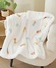 Butterthief Cozy Super Soft Warm Double Layered Sherpa Swaddle Blanket for Newborn Babies - White