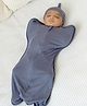 Cocoon Care Bamboo Arms Up Swaddle Pod For Babies 0-1M Blue