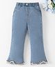 Mark & Mia Full Length Washed Flared Jeans - Blue