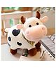 BESTIES Standing Trumpet Cow Soft Toy White - Length 35 cm