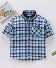 Rikidoos Full Sleeves Checked Shirt - Blue
