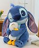 FUSKED Fluffies 40cm Blue Stitch Hugging Duck  - Soft and Washable Adorable Gift for Birthday - Plush for 3+ YEARS Height 40 cm
