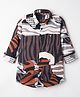 Junior Killer Full Sleeves Abstract Printed Slim Fit Shirt - Brown