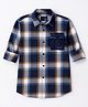 Junior Killer Full Sleeves Buffalo Checked Shirt - Blue
