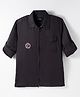 Junior Killer Full Sleeves Typography Printed Slim Fit Shirt - Black