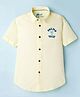 Junior Killer Half Sleeves Palm Tree Printed Slim Fit Shirt - Yellow