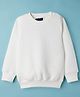 Junior Killer Full Sleeves Textured Light Winter Sweatshirt - White