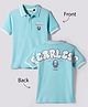 Junior Killer Half Sleeves Dream Fearless Text Printed Polo Tee - Mint