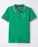 Junior Killer Half Sleeves Typography Puff Printed Polo Tee - Green