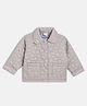 MINI KLUB Cotton Blend Full Sleeves Floral Designed Heavy Winter Jacket - Grey