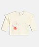 MINI KLUB Cotton Knit Full Sleeves Fairy & Stars Shimmer Detailed Top - Off White