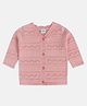 MINI KLUB Cotton Knit Full Sleeves Schiffli Embroidered Sweater - Peach