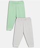 MINI KLUB Cotton Blend Knit Pack Of 2 Solid Pajamas - Green & Lavender