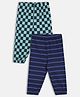 MINI KLUB Cotton Knit Pack Of 2 Checked & Striped Pajamas - Blue