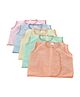 Tinycare Sleeveless Vest - Set Of 5 (Color May Vary)