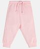 MINI KLUB Cotton Knit Solid Joggers - Pink