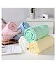 Elementary Premium 6 Layered Ultra Soft Muslin Cotton Wash Cloth Face Towels - Pack of 4 (Colours May Vary)