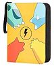 SYGA Pokémon Design Card Binder  4 Pocket Zipper Album with 50 Removable Sleeves - Yellow