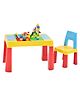 SYGA Kids Toy Table and Chair Set (Yellow) - 1 Table & 1 Chairs