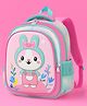 SYGA Kids Backpack Bunny's Bloom with Waterproof School Bag for 18 Months to 3 Years School Students (Light Pink & Green) - Height 12 Inch
