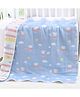SYGA Baby Blanket Ultra Soft Mini Pig Design, Cozy Cotton Blanket for Newborn Infant Toddler, Crib & Stroller Use L 110 × B 110 cm (Blue)