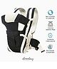 Elementary 4 in 1 Ergonomic Newborn Baby to Toddler Carrier with 4 carry positions, cushioned leg support and breathable fabric for sensitive baby skin (Black)