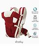 Elementary 4 in 1 Ergonomic Newborn Baby to Toddler Carrier with 4 carry positions, cushioned leg support and breathable fabric for sensitive baby skin (Red)