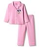Babyoye Disney Single Jersey Knit Full Sleeves Night Suit With Minnie Mouse Graphics - Pink