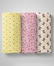 1ST STEP 100% Cotton Muslin Baby Swaddle Set, Pack of 3, Size-120cm x 100cm (47