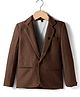 Rikidoos Full Sleeves Geometric Designed Blazer - Brown