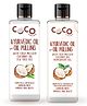Coco Crush Ayurvedic Virgin Coconut Oil Pulling Oils - Tea Tree Flavour; Peppermint Clove Freshness (2x50ml)