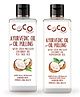 Coco Crush Ayurvedic Virgin Coconut Oil Pulling Oils - Tea Tree Flavour; Peppermint Clove Freshness (2x200ml) | Natural Oral Detox & Fresh Breath | Cold-Pressed, 100% Pure & Chemical-Free
