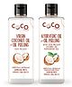 Coco Crush Virgin Coconut Oil Pulling Oil & Ayurvedic Peppermint Clove Oil Pulling Oil Combo (2x50ml)