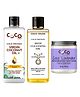 Coco Crush Natural Lavender Face Mask, 50g; Deep Cleaning Face Oil & Virgin Coconut Oil for Glowing Skin (2x200ml)