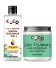 Coco Crush Rosemary Coconut Hair Mask, 50g & Virgin Coconut Hair Oil, 50ml | Repair & Nourish Hair