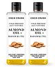Coco Crush Cold-Pressed Almond Oil, 100% Pure & Natural - Pack of 2 - 200 ml each
