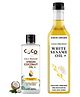 Coco Crush Cold-Pressed Virgin Coconut & Sesame Oil Combo, 100% Pure - 1 Coconut Oil (50ml) & 1 Sesame Oil (500ml).