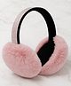 SYGA Winter Plush Earmuffs with Rhinestone Headband, Stylish Soft Warm Ear Covers for Women & Girls (Pink) - Diameter 14 cm