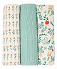 Tidy Sleep Muslin Swaddle Gardener's Delight Pack 3