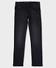 Pepe Jeans Knit Full Length Mid Rise Solid Color Jeans - Black