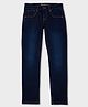 Pepe Jeans Knit Full Length Solid Color Denim Jeans - Navy Blue