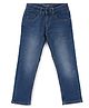 Pepe Jeans Cotton Blend Woven Full Length Solid Jeans - Blue