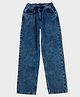 Pepe Jeans 100% Cotton Woven Full Length Mid Rise Solid Color Jeans - Blue